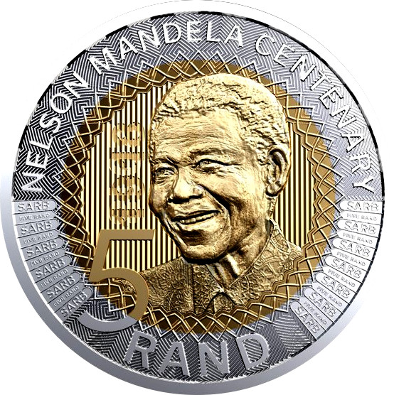 Moneda bimetálica por el centenario de Nelson Mandela | Numismatica Visual