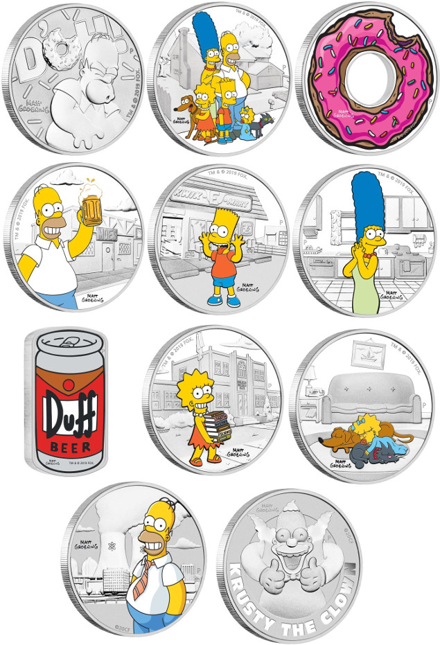de onza para Bart Simpson | Numismatica Visual